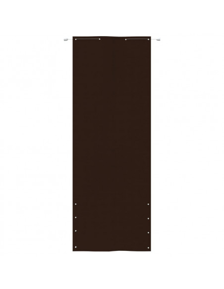 Paravento per Balcone Marrone 80x240 cm in Tessuto Oxford