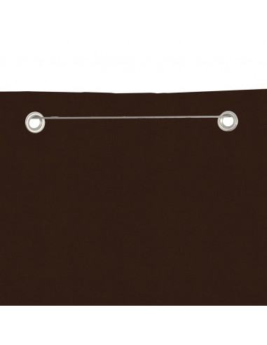 Paravento per Balcone Marrone 80x240 cm in Tessuto Oxford