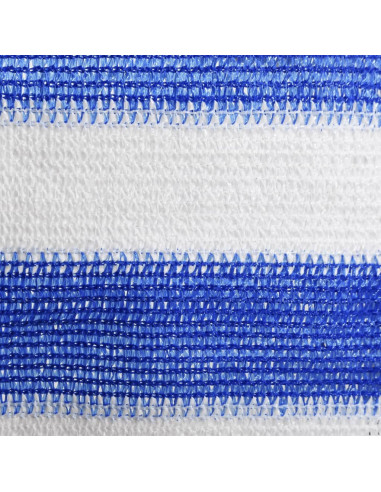 Paravento da Balcone Blu e Bianco 90x300 cm in HDPE