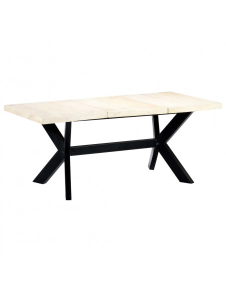 Tavolo da Pranzo 180x90x75 cm in Legno Massello di Mango