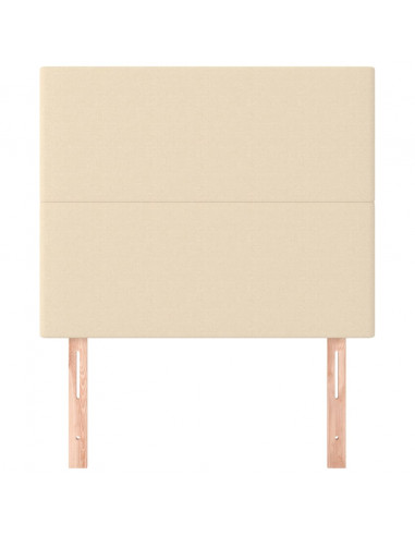 Testiera 2 pz Crema 80x5x78/88 cm in Tessuto