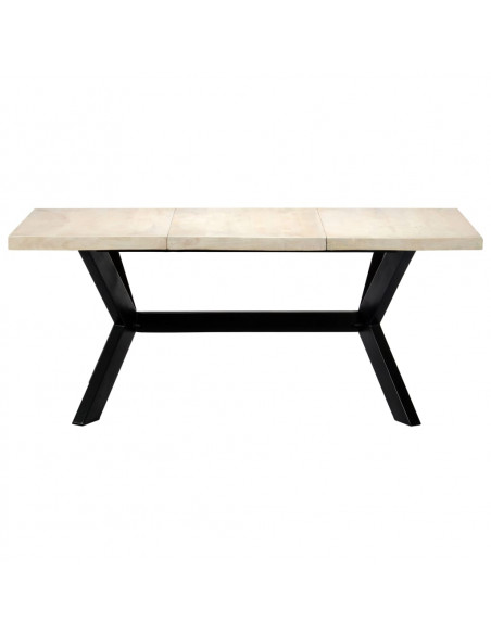 Tavolo da Pranzo 180x90x75 cm in Legno Massello di Mango