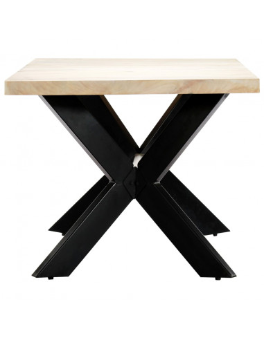 Tavolo da Pranzo 180x90x75 cm in Legno Massello di Mango