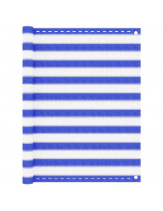 Paravento da Balcone Blu e Bianco 120x400 cm in HDPE 2