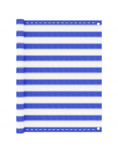 Paravento da Balcone Blu e Bianco 120x500 cm in HDP 2