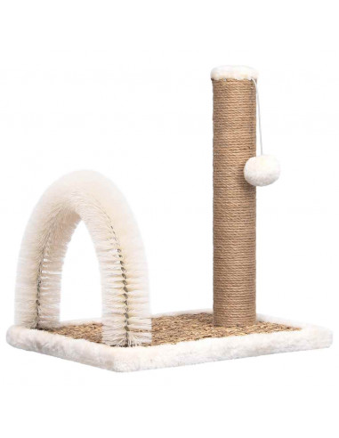 Albero per Gatti con Spazzola ad Arco e Palo Tiragraffi