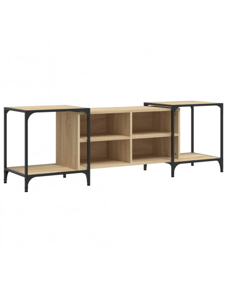 Mobile Porta TV Rovere Sonoma 155x37x50 cm in Legno Multistrato