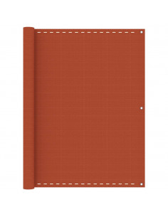 Paravento da Balcone Arancione 120x500 cm in HDPE 2