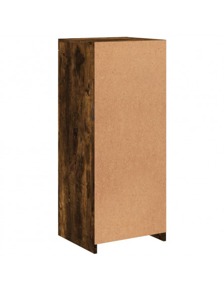 Credenza con Luci LED Rovere Fumo 41x37x100 cm