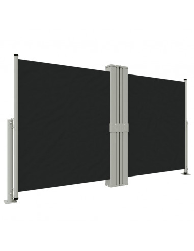 Tenda da Sole Laterale Retrattile Nera 140x1200 cm