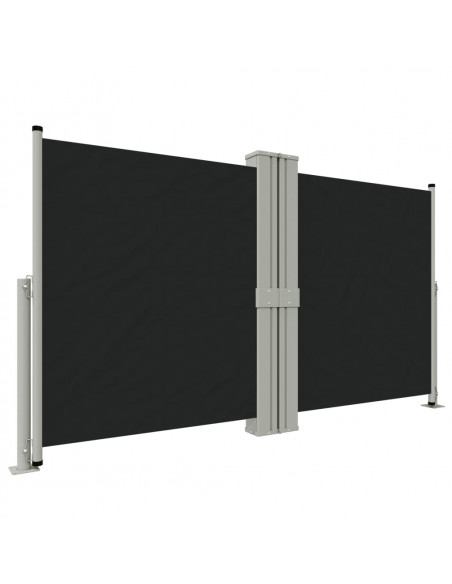 Tenda da Sole Laterale Retrattile Nera 140x1200 cm