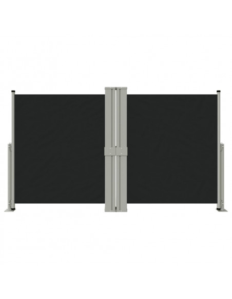Tenda da Sole Laterale Retrattile Nera 140x1200 cm