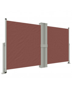 Tenda Laterale Retrattile Marrone 140x1200 cm 2