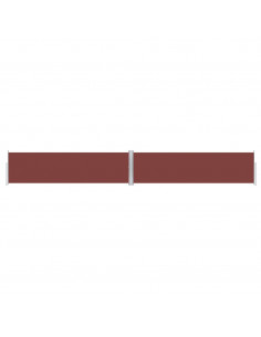 Tenda Laterale Retrattile Marrone 140x1000 cm 2