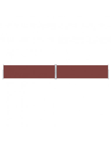 Tenda Laterale Retrattile Marrone 140x1000 cm