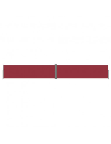 Tenda Laterale Retrattile Rossa 140x1000 cm