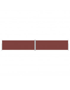 Tenda Laterale Retrattile Marrone 160x1000 cm 2