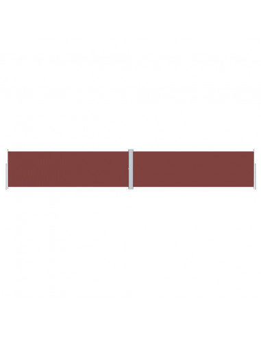 Tenda Laterale Retrattile Marrone 160x1000 cm