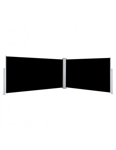 Tenda da Sole Laterale Retrattile Nera 160x600 cm