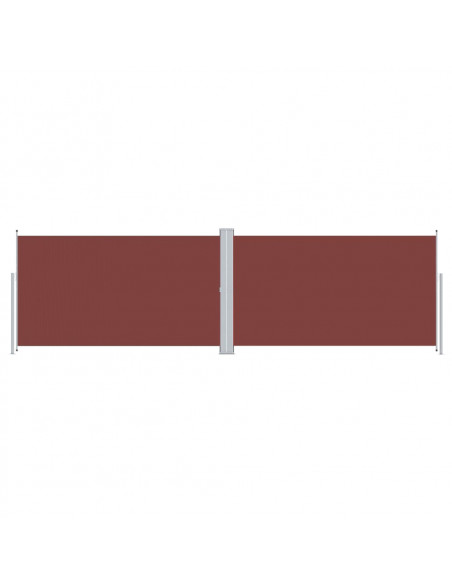 Tenda da Sole Laterale Retrattile Marrone 160x600 cm
