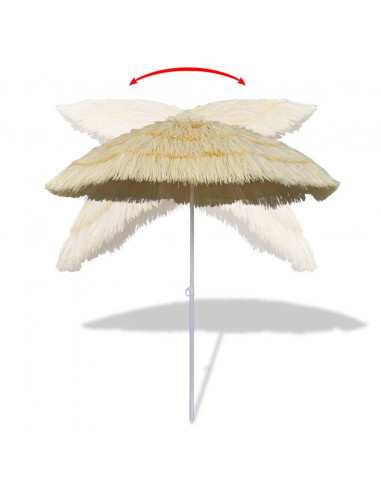 Ombrellone da Spiaggia Inclinabile Stile Hawaii
