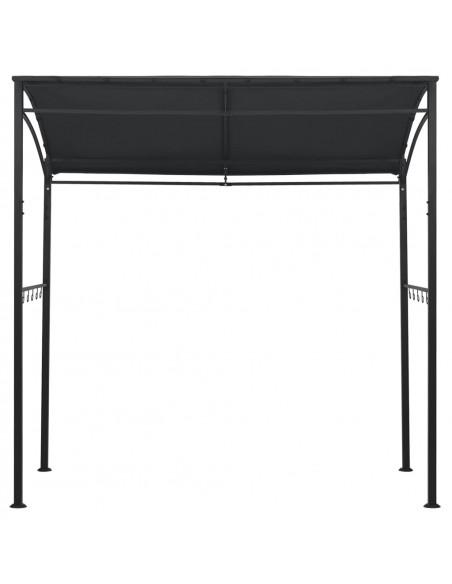 Gazebo per Barbecue 215x150x220 cm Antracite in Acciaio