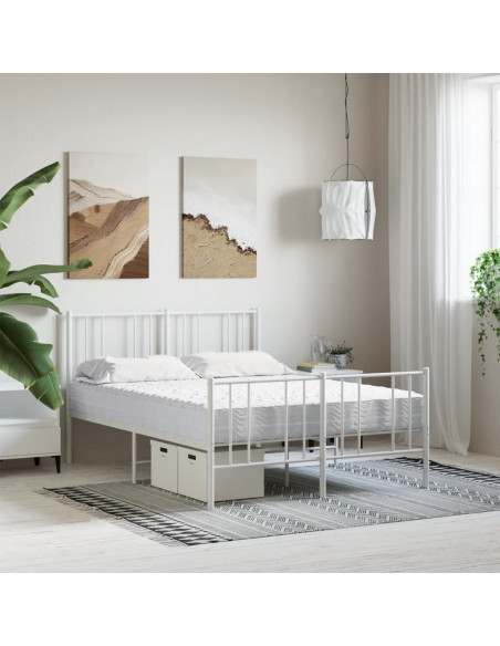 Materasso in Schiuma Bianco 140x200 cm Durezza H2 H3