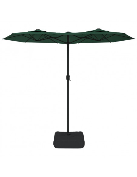 Ombrellone a Doppia Testa Verde 316x145 cm