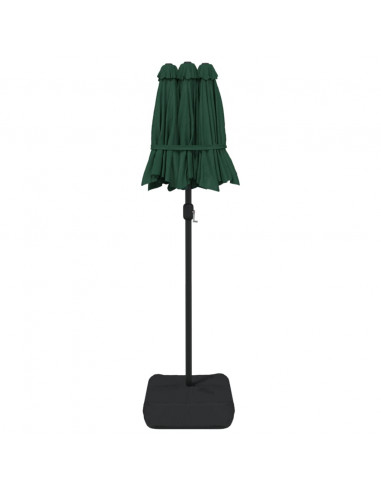 Ombrellone a Doppia Testa Verde 316x145 cm