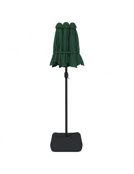 Ombrellone a Doppia Testa Verde 316x145 cm