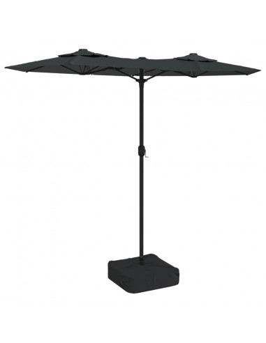 Ombrellone a Doppia Testa Antracite 316x240 cm