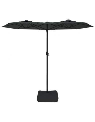 Ombrellone a Doppia Testa Antracite 316x240 cm