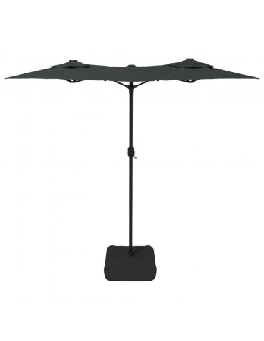Ombrellone a Doppia Testa Antracite 316x240 cm