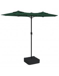 Ombrellone a Doppia Testa con LED Verde 316x240 cm 2