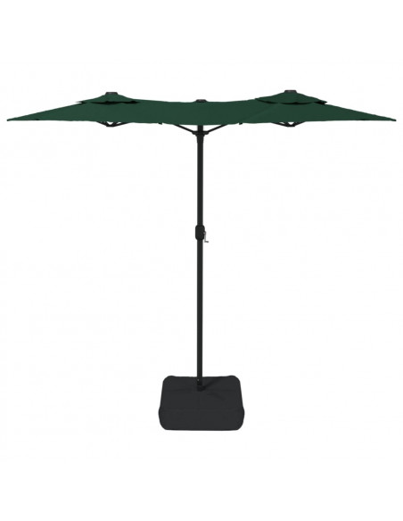 Ombrellone a Doppia Testa con LED Verde 316x240 cm