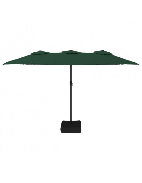 Ombrellone a Doppia Testa con LED Verde 449x245 cm
