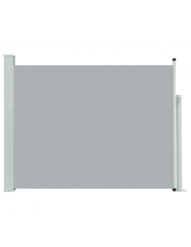 Tenda Laterale Retrattile per Patio 140x500 cm Grigia