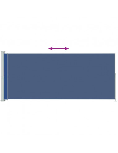 Tenda Laterale Retrattile per Patio 180x500 cm Blu