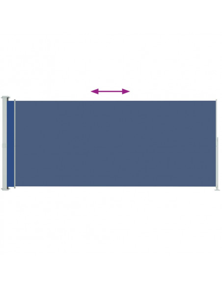Tenda Laterale Retrattile per Patio 180x500 cm Blu