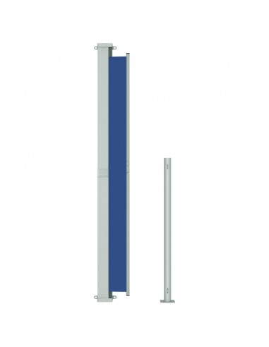Tenda Laterale Retrattile per Patio 180x500 cm Blu
