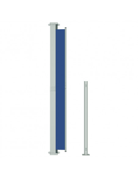 Tenda Laterale Retrattile per Patio 180x500 cm Blu