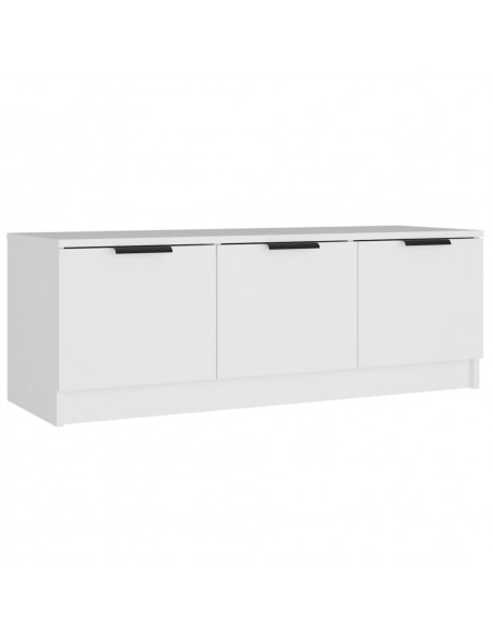 Mobile Porta TV Bianco 102x35x36,5 cm in Legno Multistrato