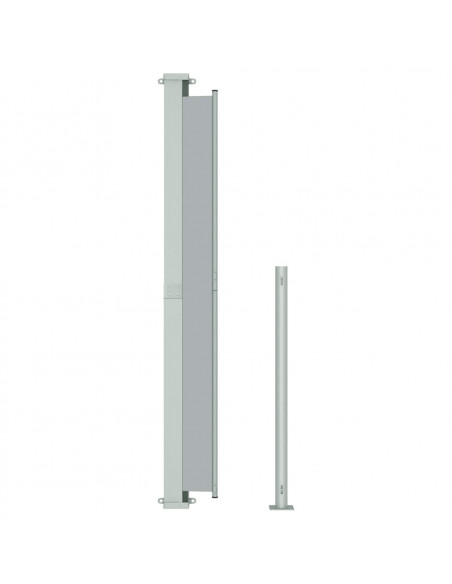 Tenda Laterale Retrattile per Patio 200x500 cm Grigia