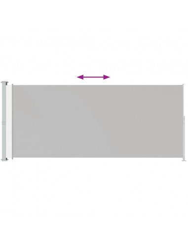 Tenda Laterale Retrattile per Patio 220x500 cm Crema