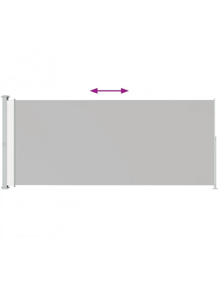 Tenda Laterale Retrattile per Patio 220x500 cm Crema