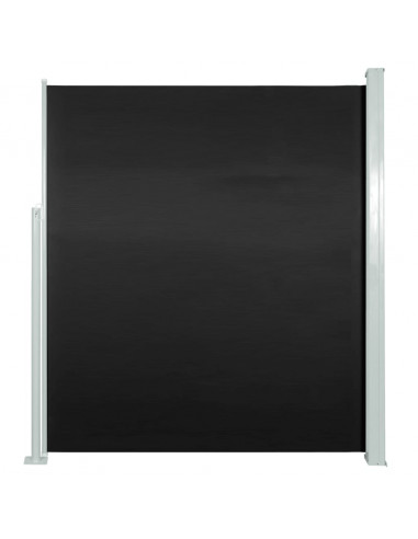 Tenda da Sole Laterale Retrattile 160 x 500 cm Nera
