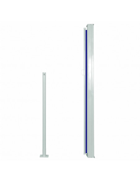 Tenda da Sole Laterale Retrattile 140 x 300 cm Blu