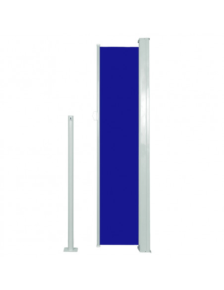 Tenda da Sole Laterale Retrattile 140 x 300 cm Blu