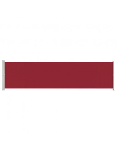 Tenda Laterale Retrattile per Patio 600x160 cm Rossa