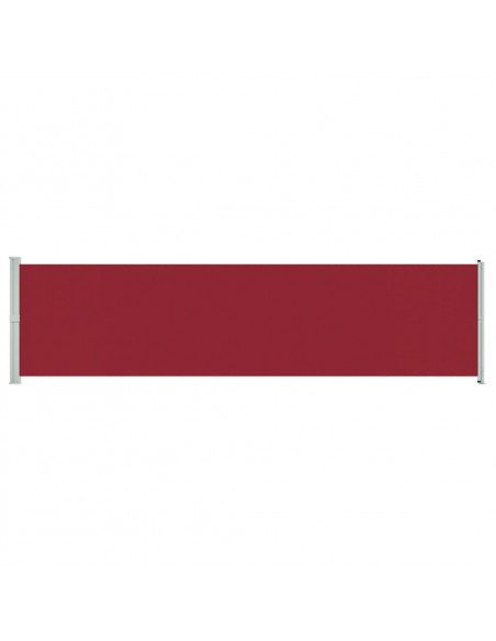 Tenda Laterale Retrattile per Patio 600x160 cm Rossa
